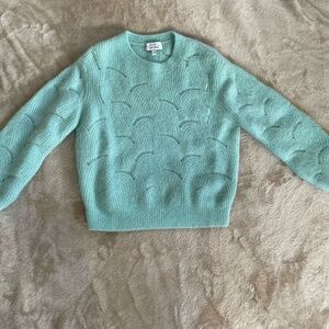 & Other Stories crewneck sweater in Bluegreen size small
